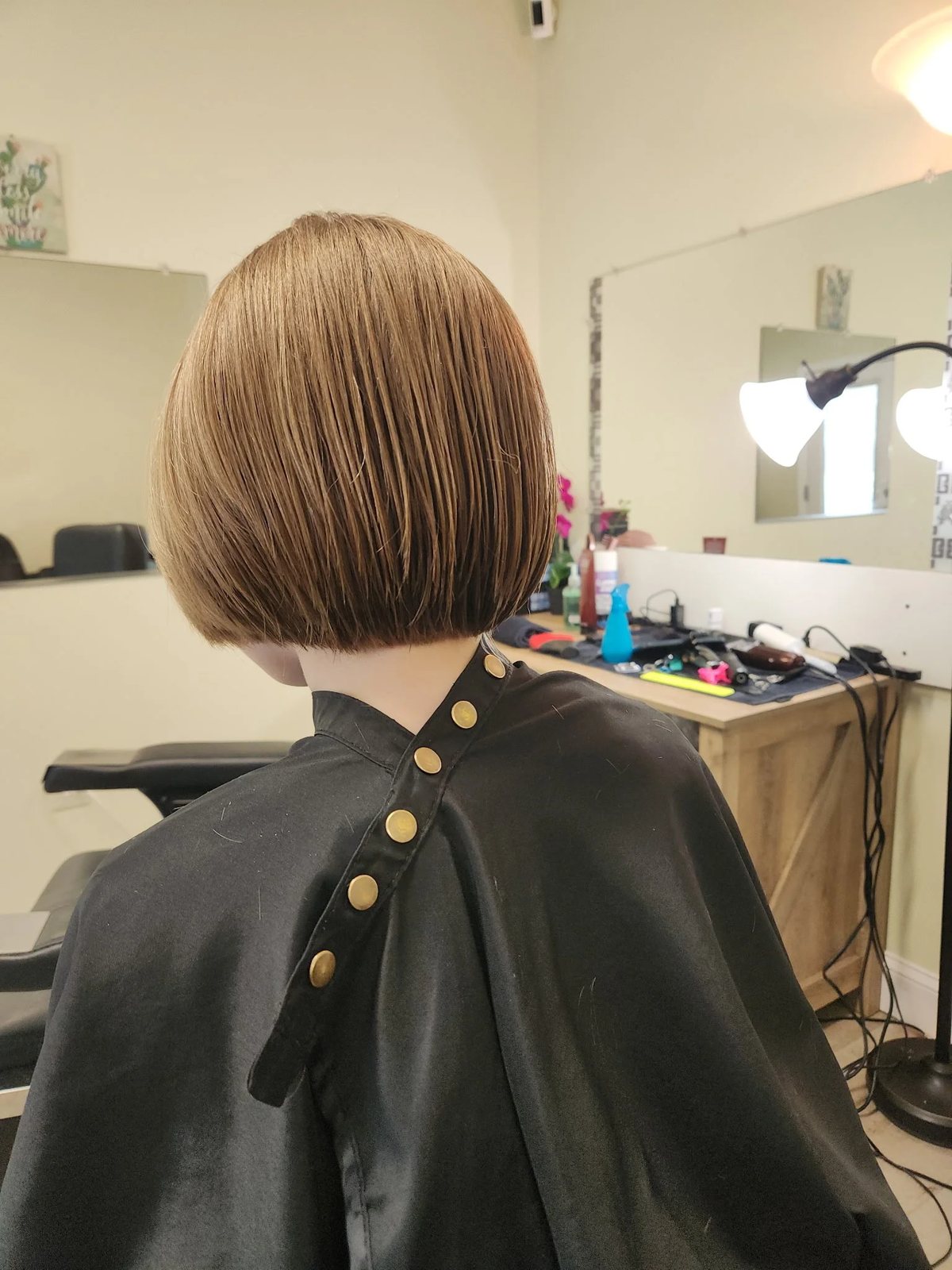 Fade haircut with glasses at Happy Barber